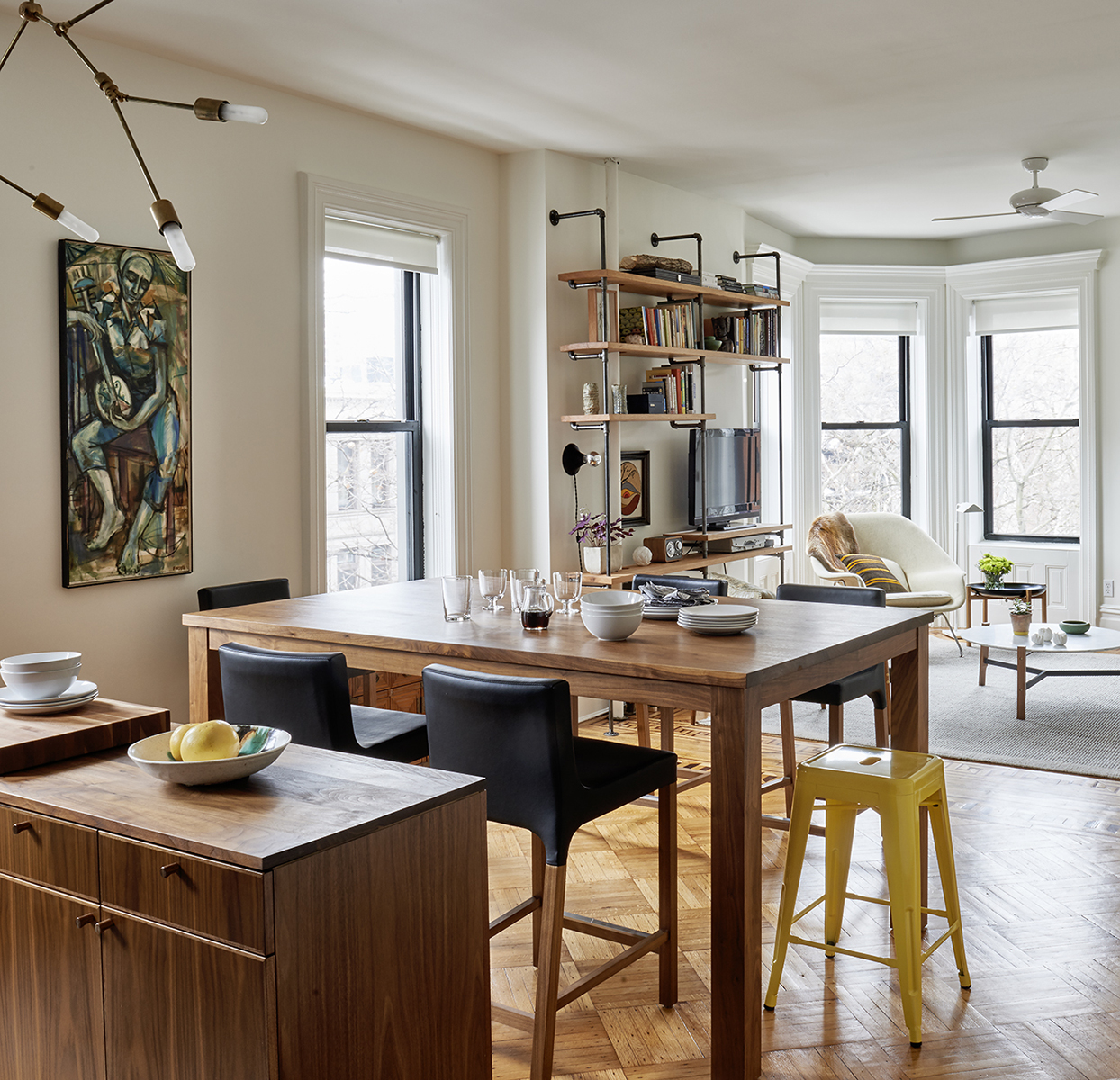 Small Space Project
Calderwood/Darter 
650 Sq Foot Apt.
Park Slope Brooklyn
 : Interior Projects : MICHEL ARNAUD PHOTOGRAPHY